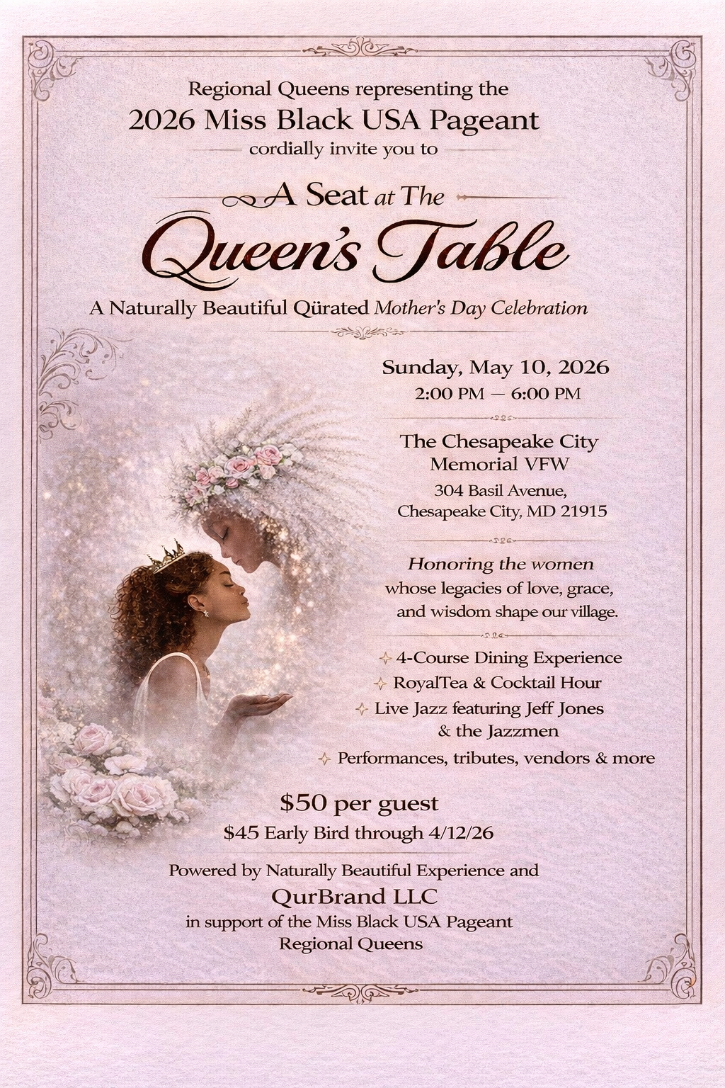 A Seat at the Queen’s Table - Mother’s Day Event